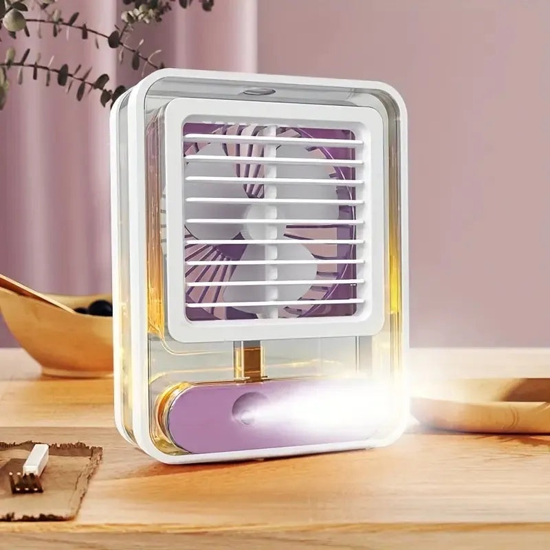 Mini AC Personal Air Cooler Desk Fan