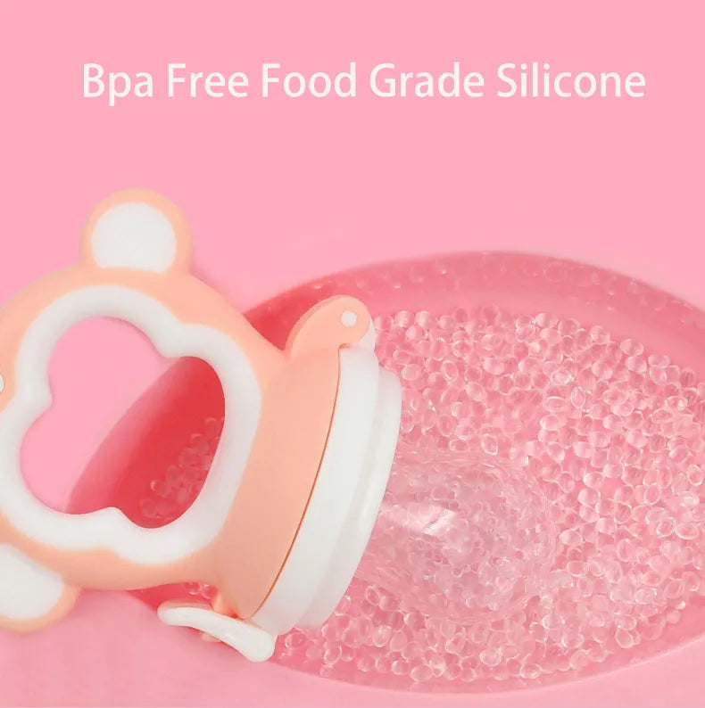 Bpa-free Monkey Shape Newborn Kids Pacifier Fresh Food Nibble Baby Pacifiers Feeder Silicone Fruit Pacifier
