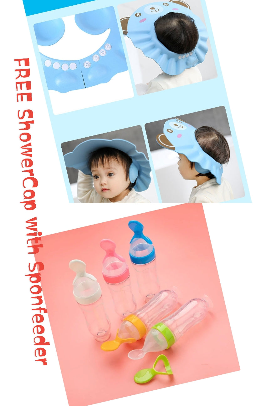Baby  Spoon Feeder with Free Shower Cap