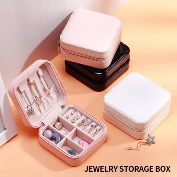 Leather Pocket Jewellery Organizer Box
