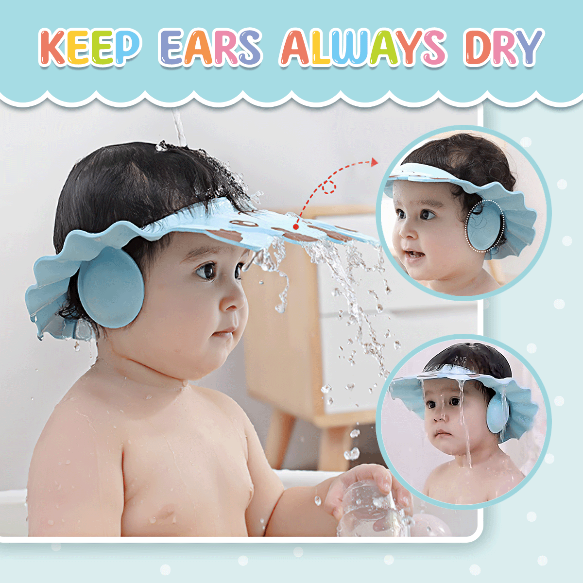 Baby  Spoon Feeder with Free Shower Cap