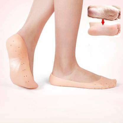 Silicone Mostirising Heel Socks for Dry Cracked Heels