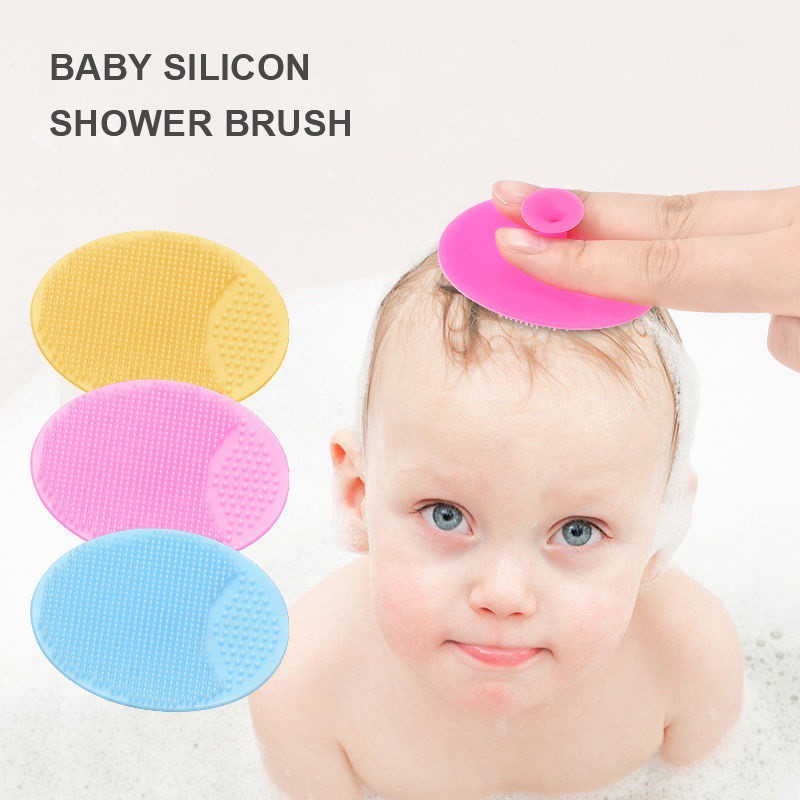 Soft Silicone Baby Cradle Cap Bath Brush