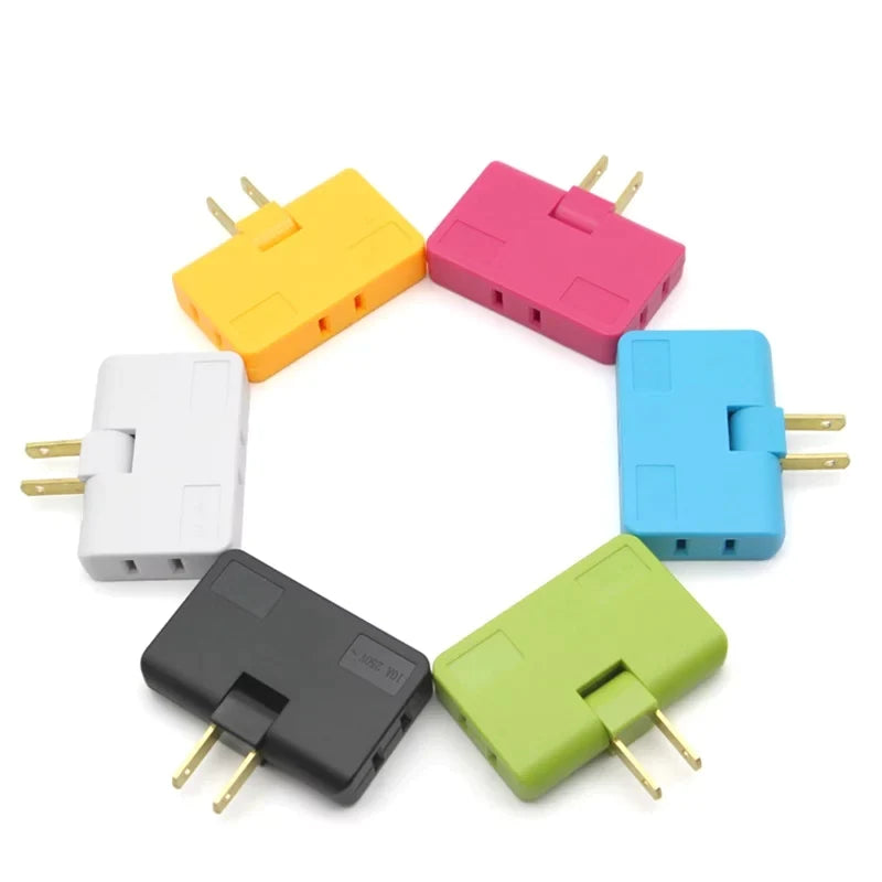 Rotatable plug Adapter 3 In 1( pack of 2)