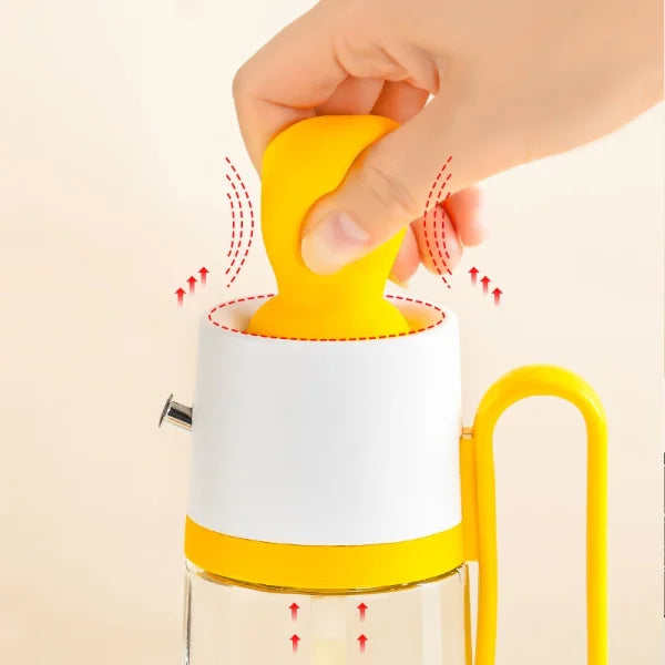 2 In 1 Glass Oil Seasoning Bottle with Silicone Brush