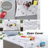 2 Pcs Set Microwave Oven Cover and Fridge Cover