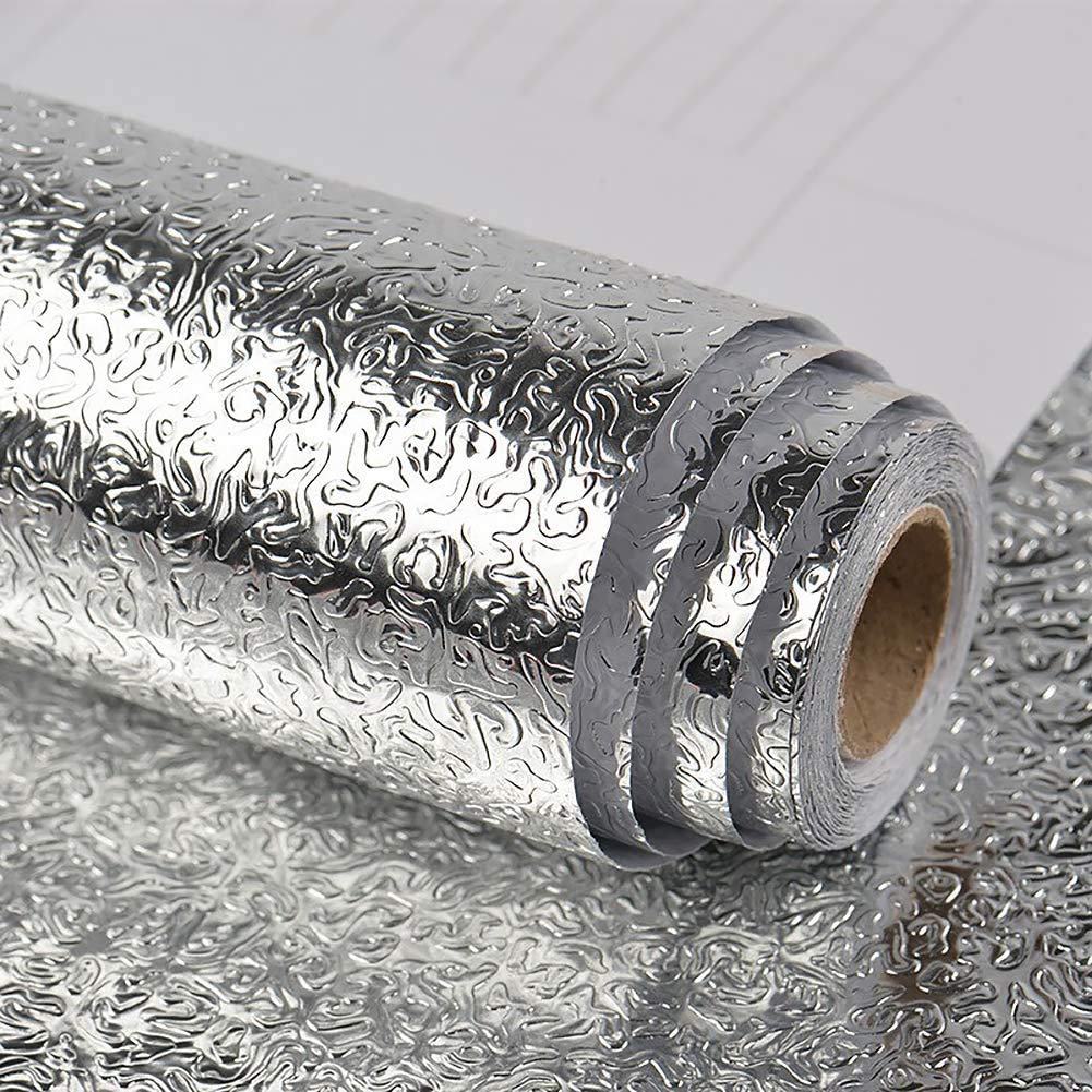 Self Adhesive Aluminum Foil Sheet for Kitchen (60x200cm)