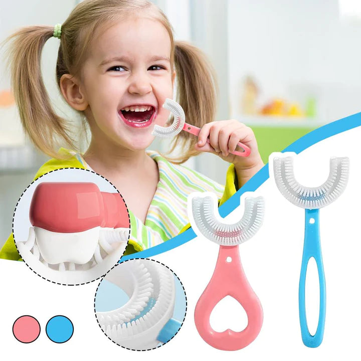 Silicone Baby U shaped Tooth Brush, Gum Protector Soft Toothbrush