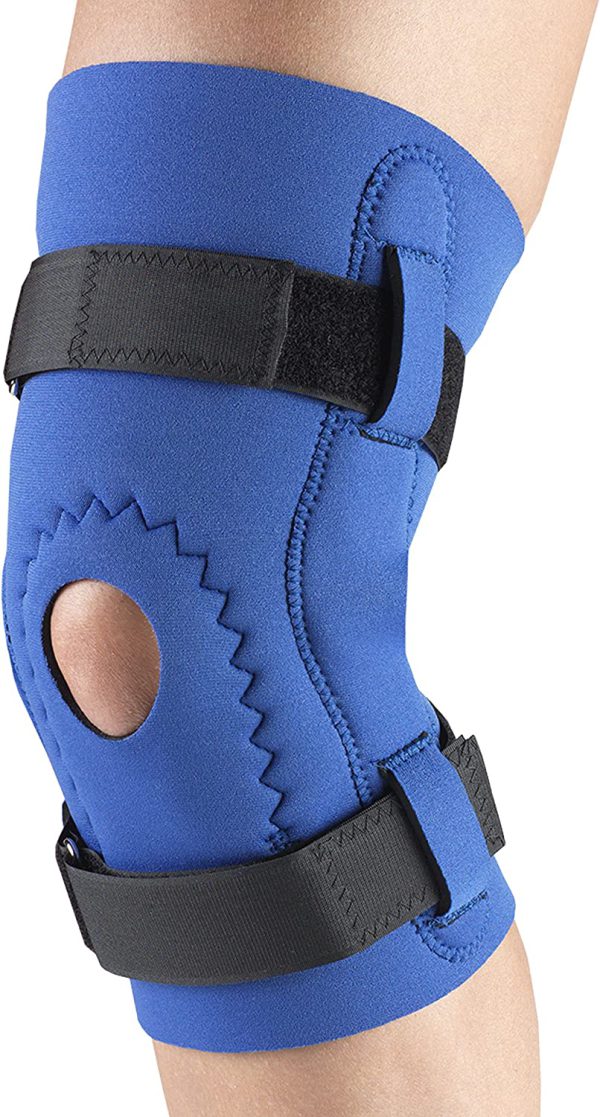 Flexible Steel Rods Support Knee Brace – Hinged, Adjustable Patella Support