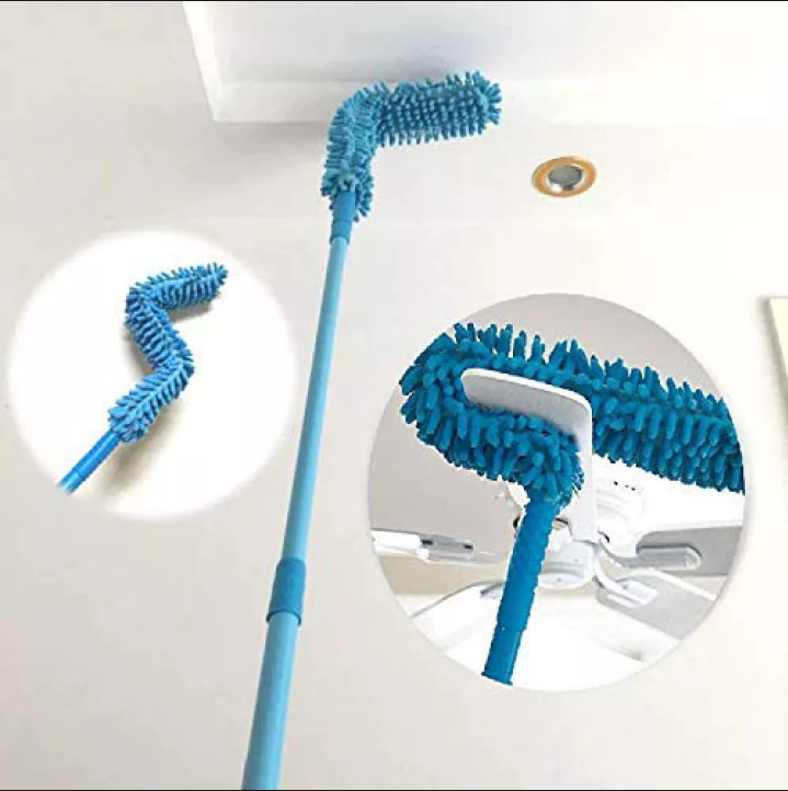 Flexible Microfiber Duster with Long Rod