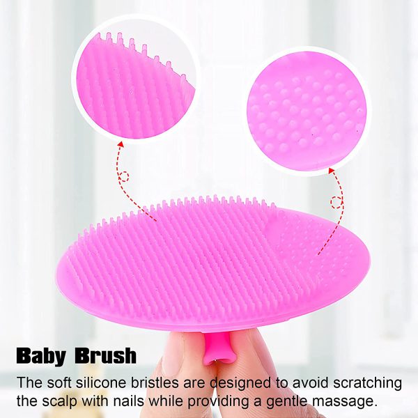 Soft Silicone Baby Cradle Cap Bath Brush