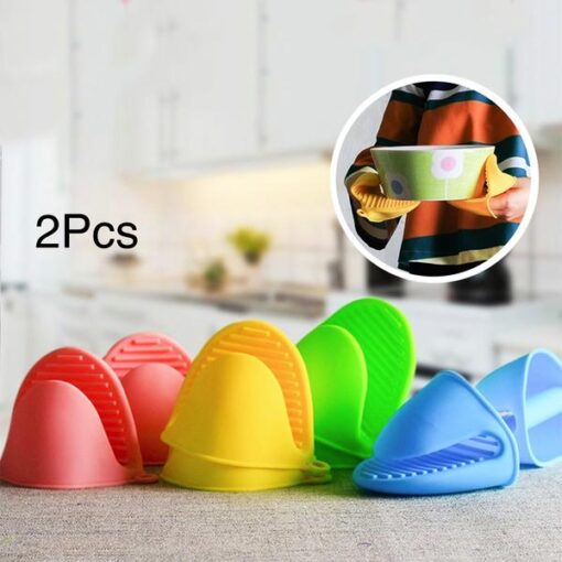Pack Of 2 Silicone Heat Resistant Pinch Mitts, Cooking Pinch Grips, Pot Holder