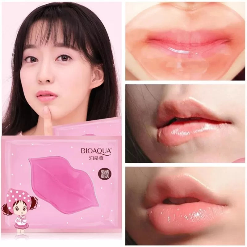 BIOAQUA Lip Mask & Crystal Collagen Removal of Lines - Pack of 2