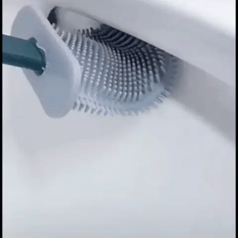 Deep-Cleaning Toilet Brush and Holder Set for Bathroom