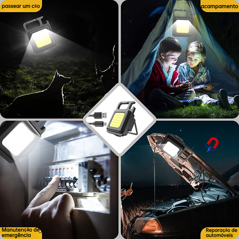 Cob Rechargeable Keychain Light