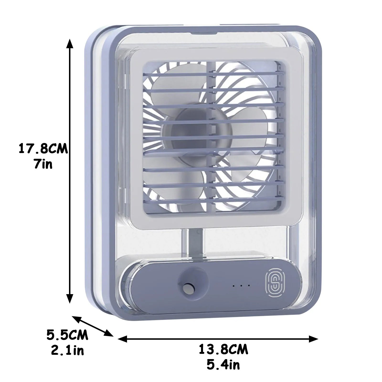 Mini AC Personal Air Cooler Desk Fan