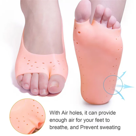 Silicone Moisturizing Gel Socks For Foot Care  Relieve Dry Cracked Heels