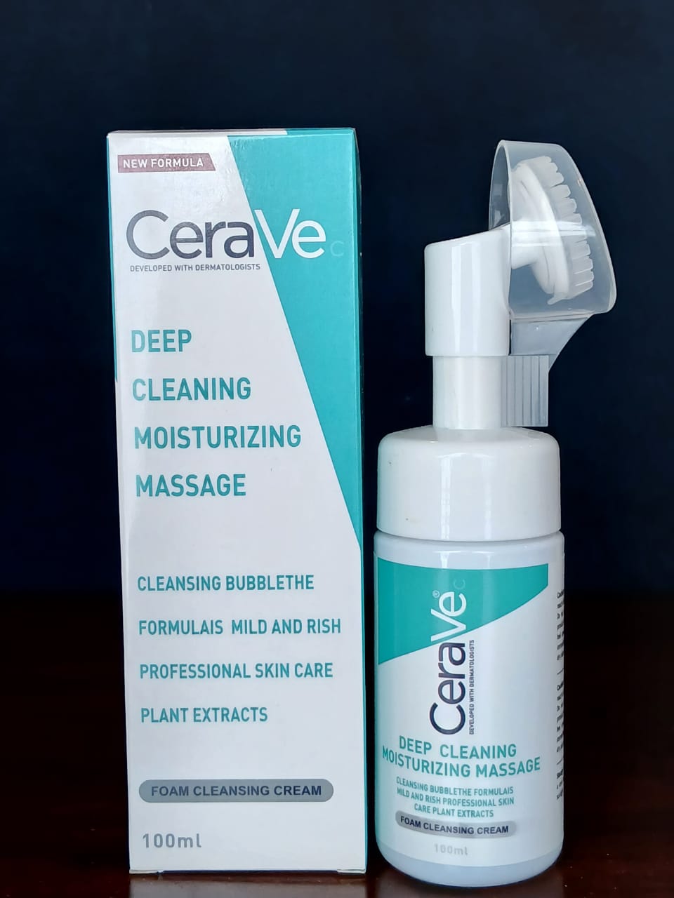 CeraVe Deep Cleaning Moisturizing Massage Foam Cleansing Cream – Gentle, Hydrating Facial Cleanser for Soft, Balanced & Fresh Skin