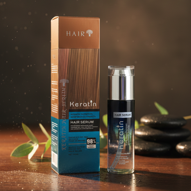 Keratin Hair Serum for Dry, Damaged & Rough Hair