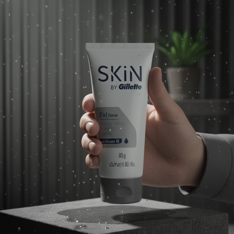 Skin By Gillette 2 in 1 Cleanser - 80g