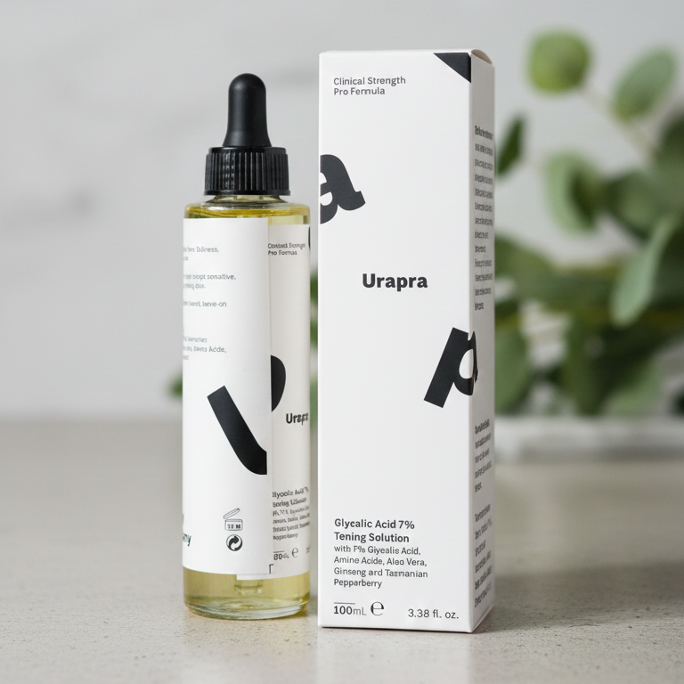 Urapra Glycolic Acid 7% Toner 100ml | Exfoliating Face Solution for Clear & Radiant Skin