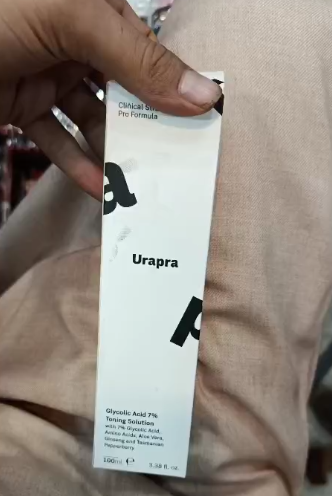 Urapra Glycolic Acid 7% Toner 100ml | Exfoliating Face Solution for Clear & Radiant Skin