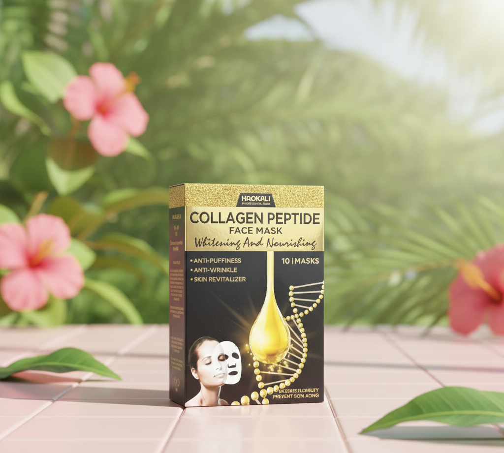 Rejuvenating face mask with collagen (packof 10)