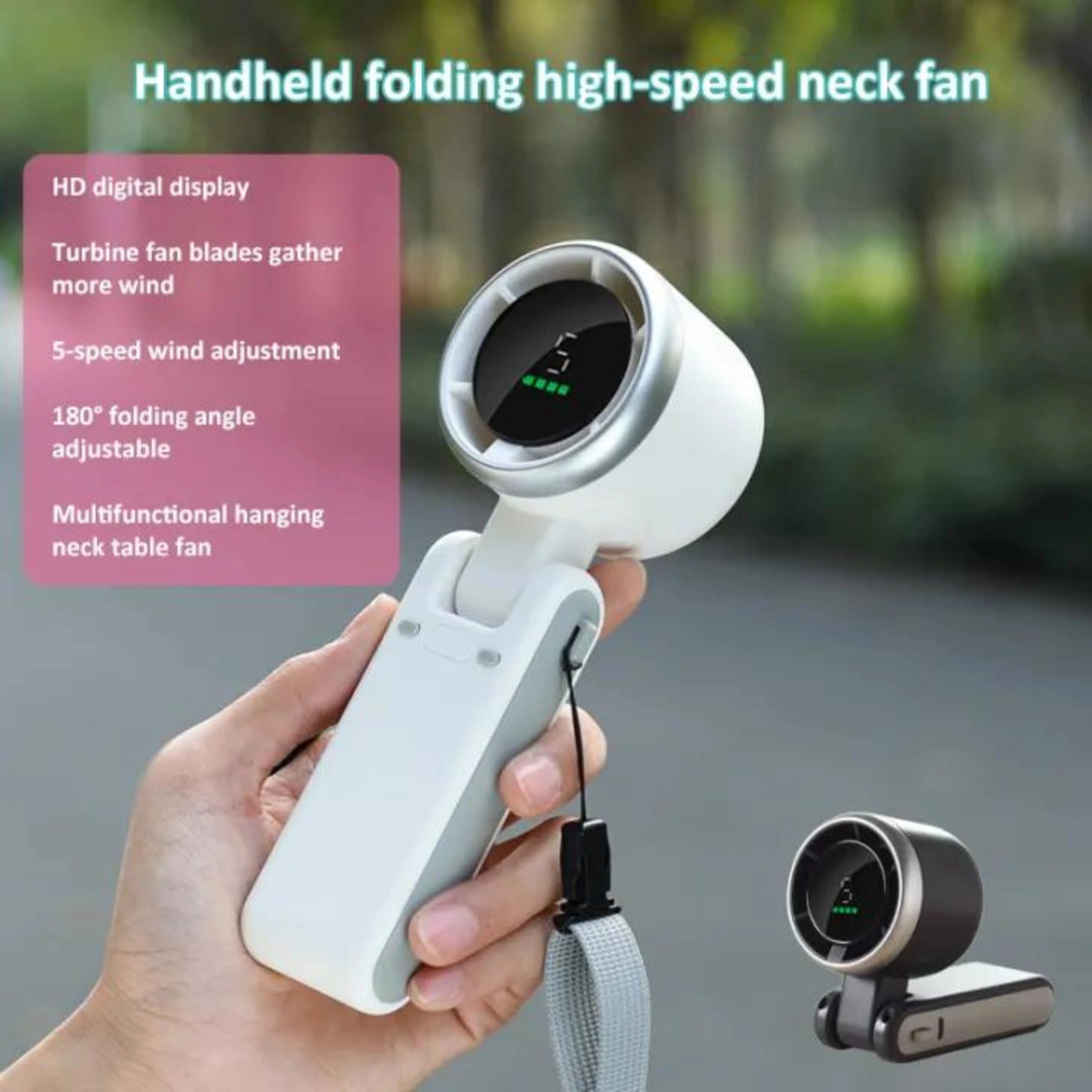 Mini Fan Portable Handheld Rechargeable