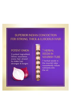 Onion & 7 Herbal Seeds Hair Oil With Nourish Tube