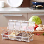 Crystal Seasoning Storage Container With Spoon
