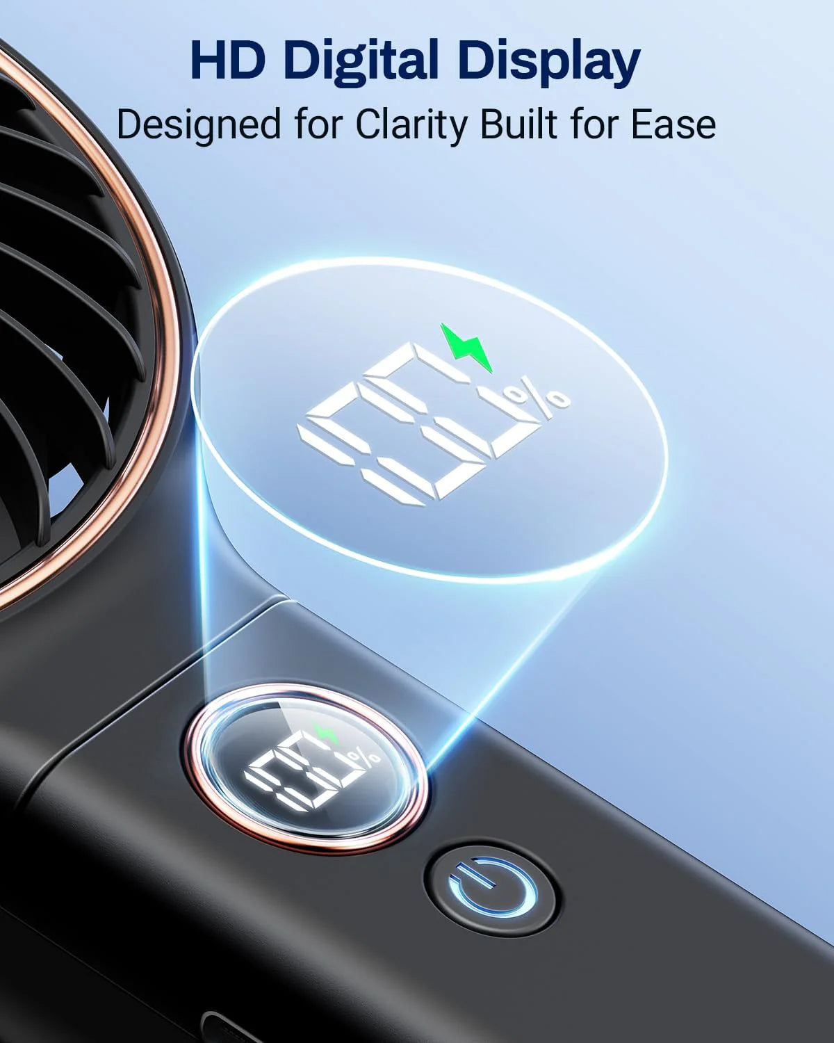 Mini Fan Portable Handheld Rechargeable