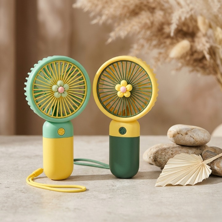 Mini Fan Portable Handheld Rechargeable