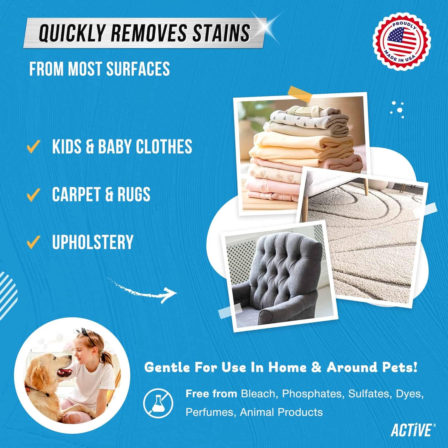 Active Messy Kids Stain Remover