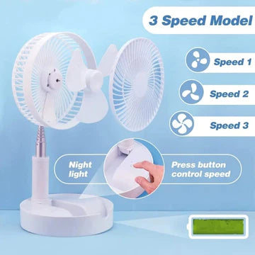 USB Rechargeable Mini Folding Fan