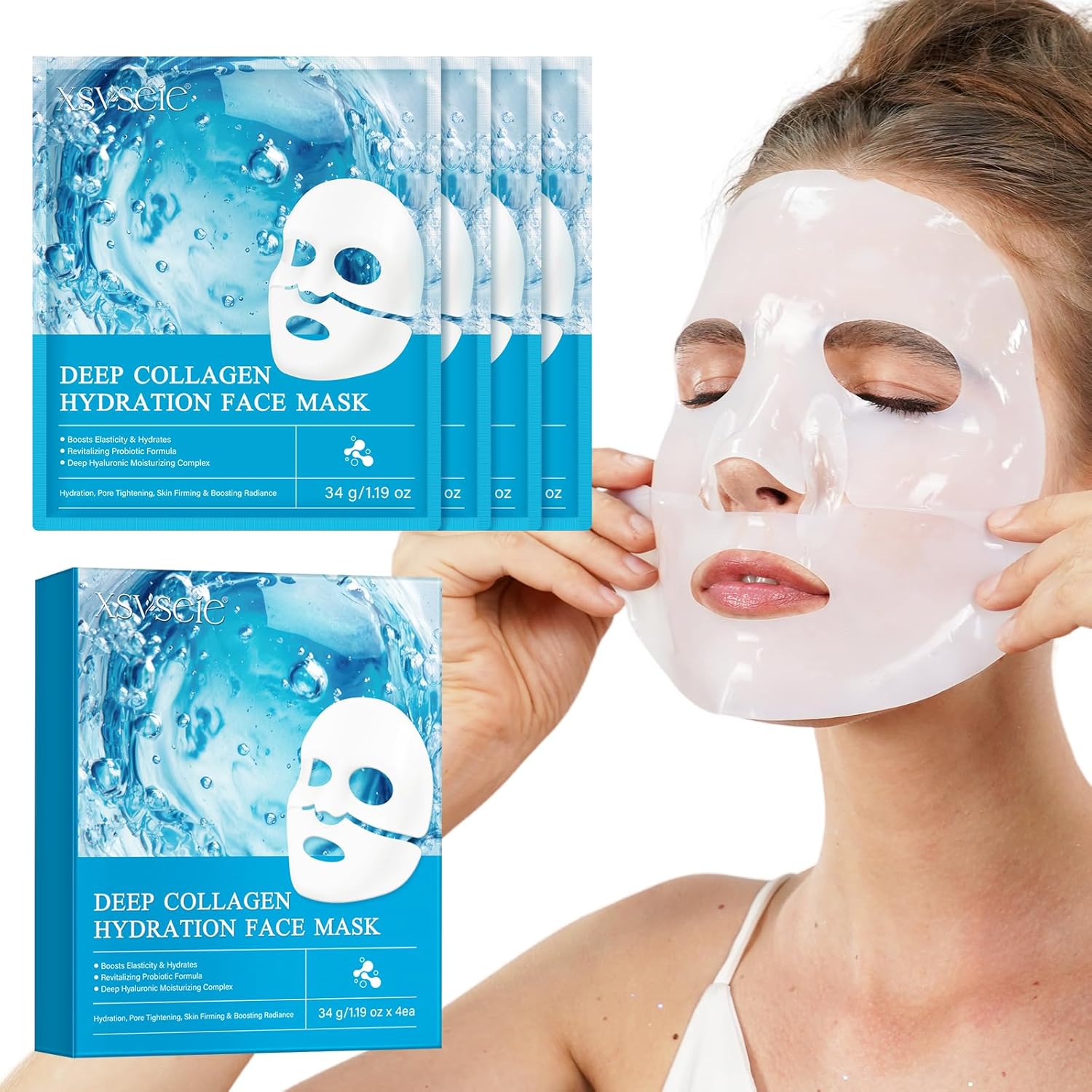 Collagen Face Mask for Anti Aging & Glass Skin