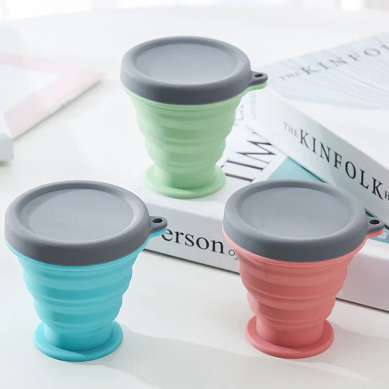 PORTABLE SILICONE FOLDABLE CUP FOR TRAVEL