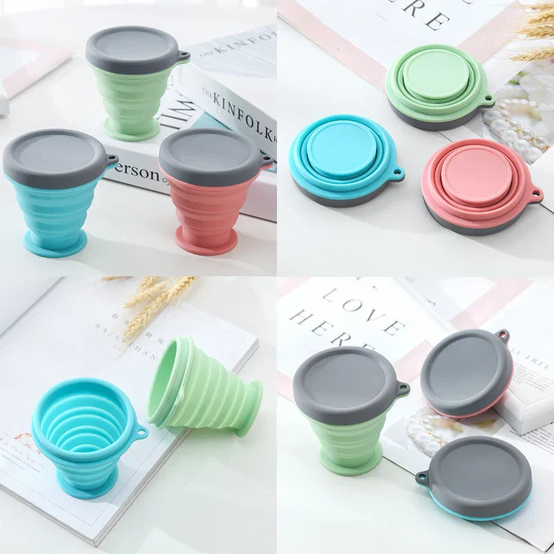 PORTABLE SILICONE FOLDABLE CUP FOR TRAVEL