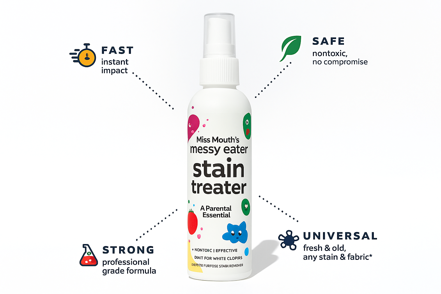 Miss MouthPK  Messy Eater Stain Treater