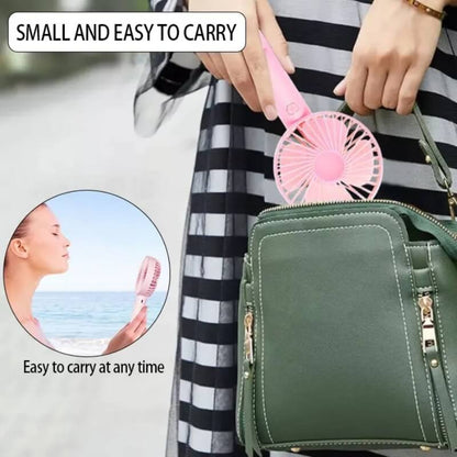Mini Fan Portable Handheld Rechargeable