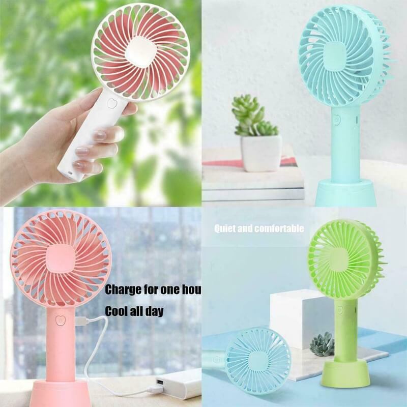 Mini Fan Portable Handheld Rechargeable