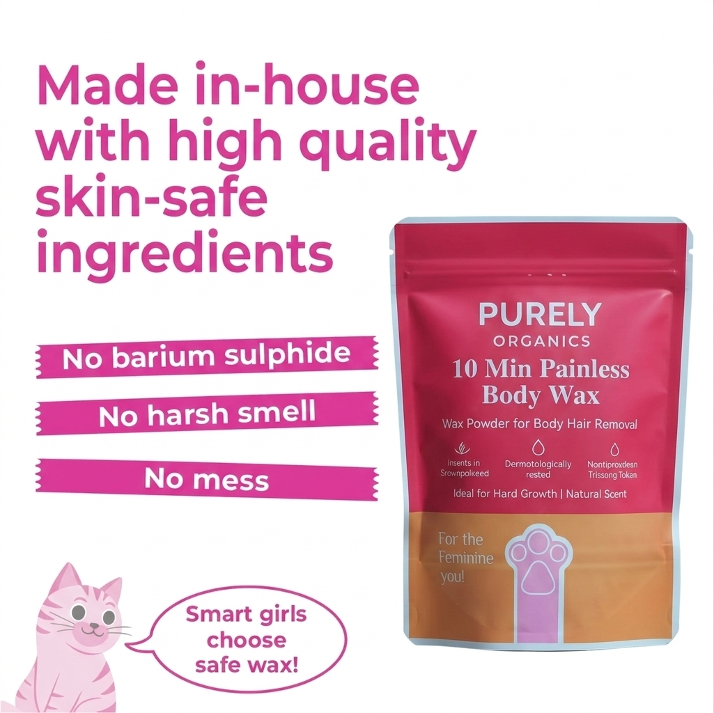 4-in-1 Rose Body Hair Removal Wax Powder Mask