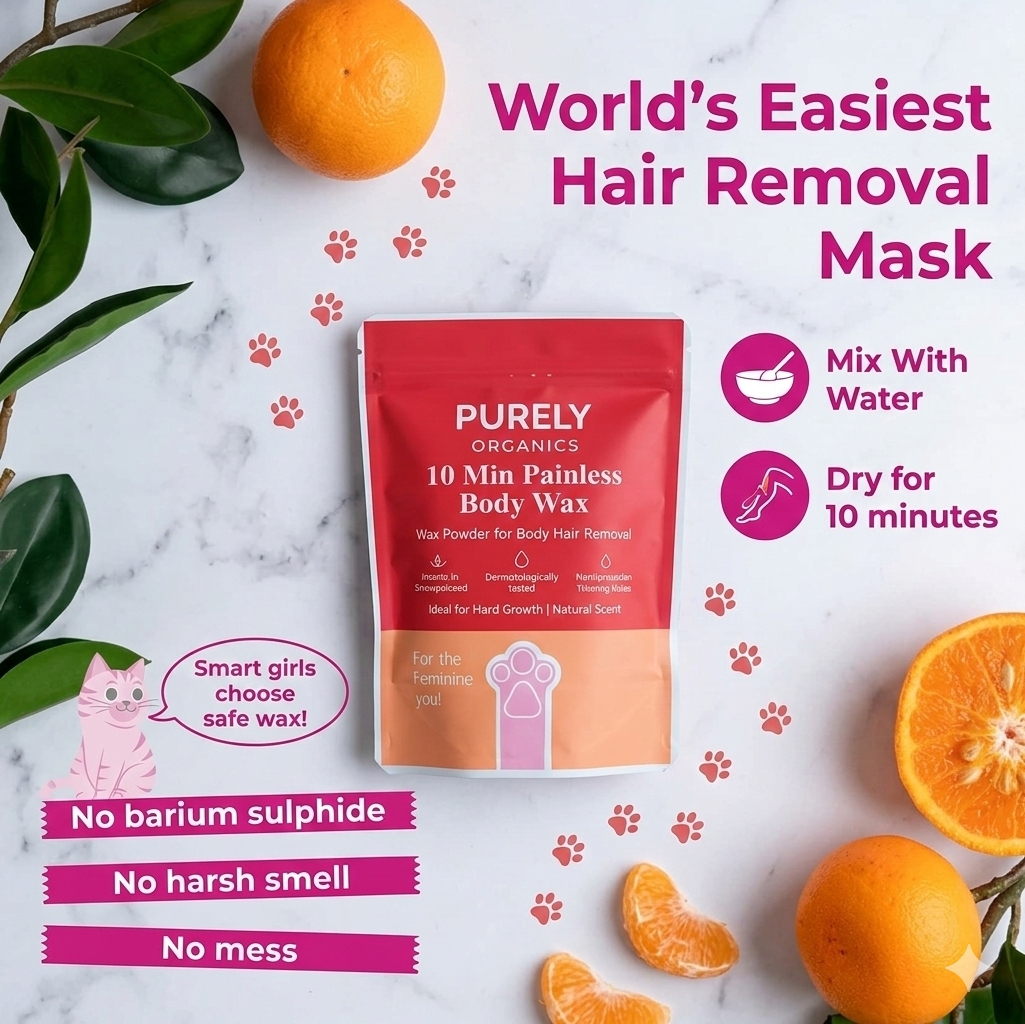 4-in-1 Rose Body Hair Removal Wax Powder Mask