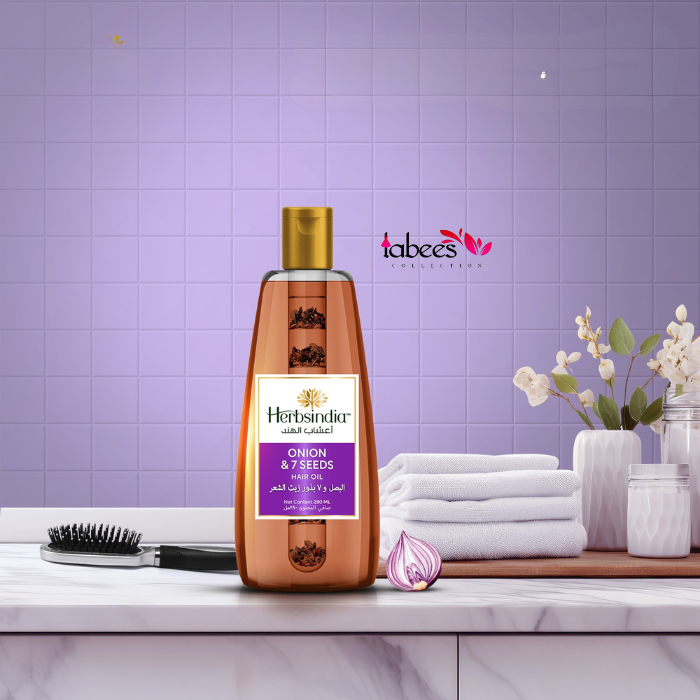 Onion & 7 Herbal Seeds Hair Oil With Nourish Tube