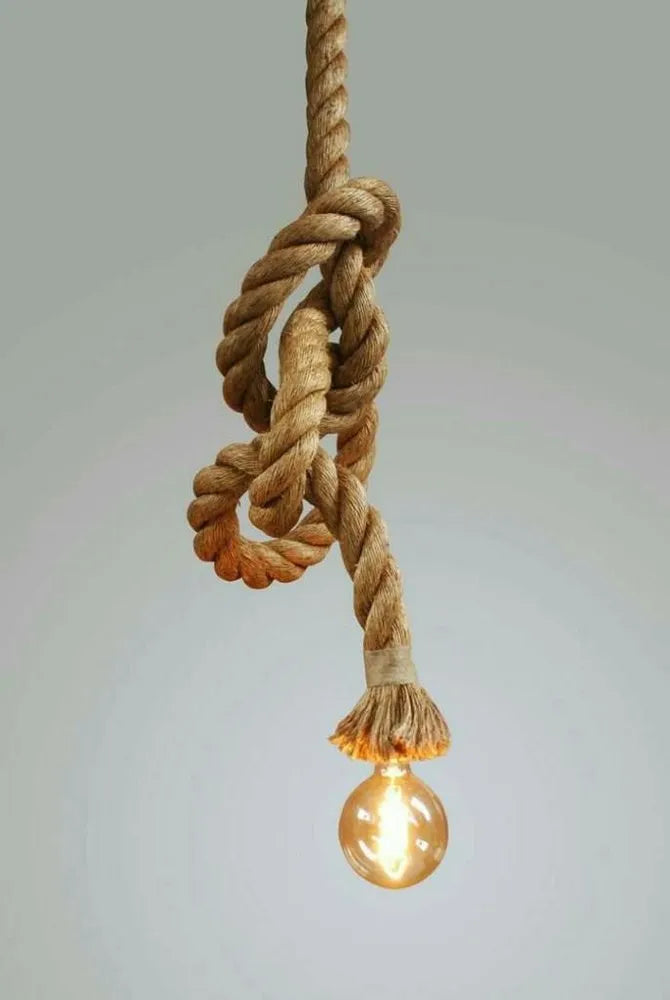 Jute Rope Pendant Light