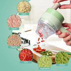 PORTABLE 4 IN 1 ELECTRIC VEGETABLE CUTTER SET (Wireless)