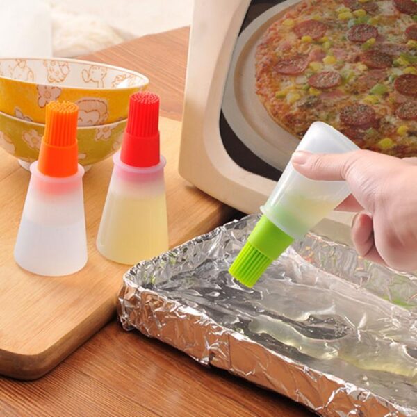 Silicone Cooking Oil Bottle with Basting Brush