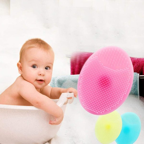 Soft Silicone Baby Cradle Cap Bath Brush