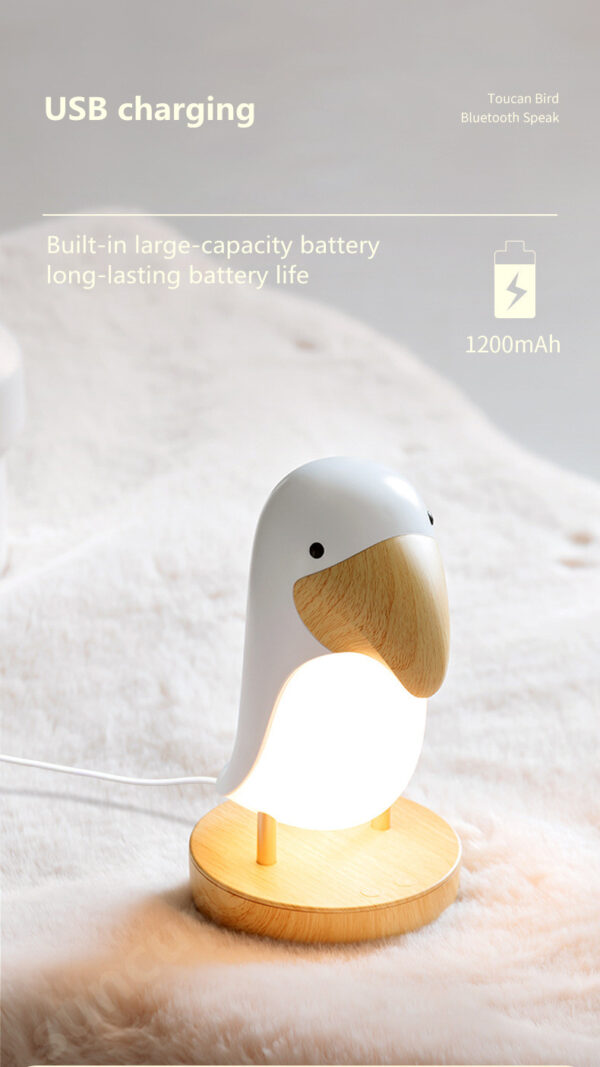 Taucan Bird Night Light Stepless Dimming LED Breathing Light Table Lamp