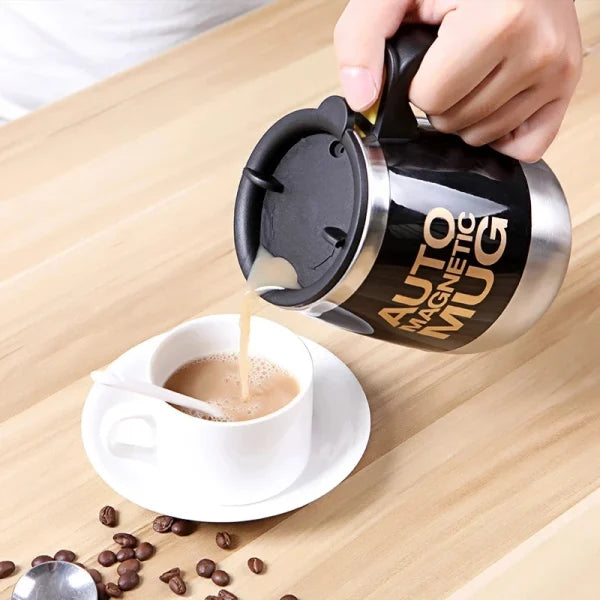 Auto Magnetic Mug 400ml Coffee Milk Mix Cups