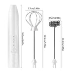 2 in 1 Rechargeable Handheld High Speed Coffee & Egg Beater